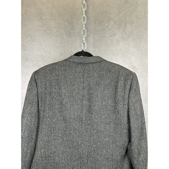 Vintage Burberrys Blazer Mens 00 Grey Tweed 100% Pure Wool - Picture 13 of 15